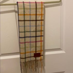 Coach cashmere multi color scarf